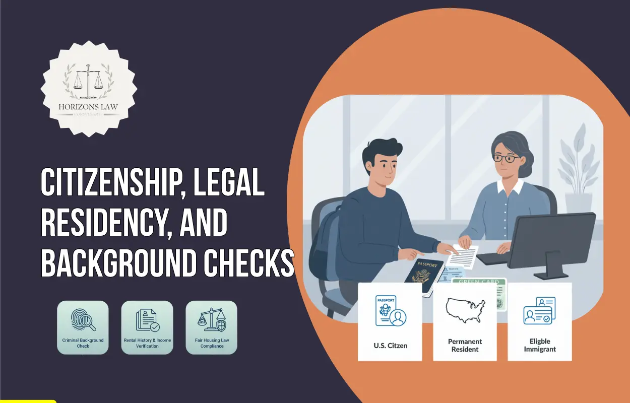 Citizenship legal residency and background checks