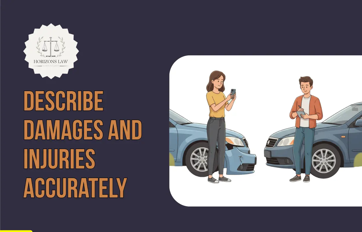 Describe Damages and Injuries Accurately