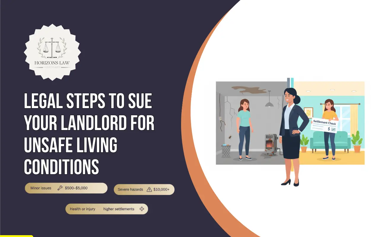 Legal steps to sue your landlord for unsafe living conditions