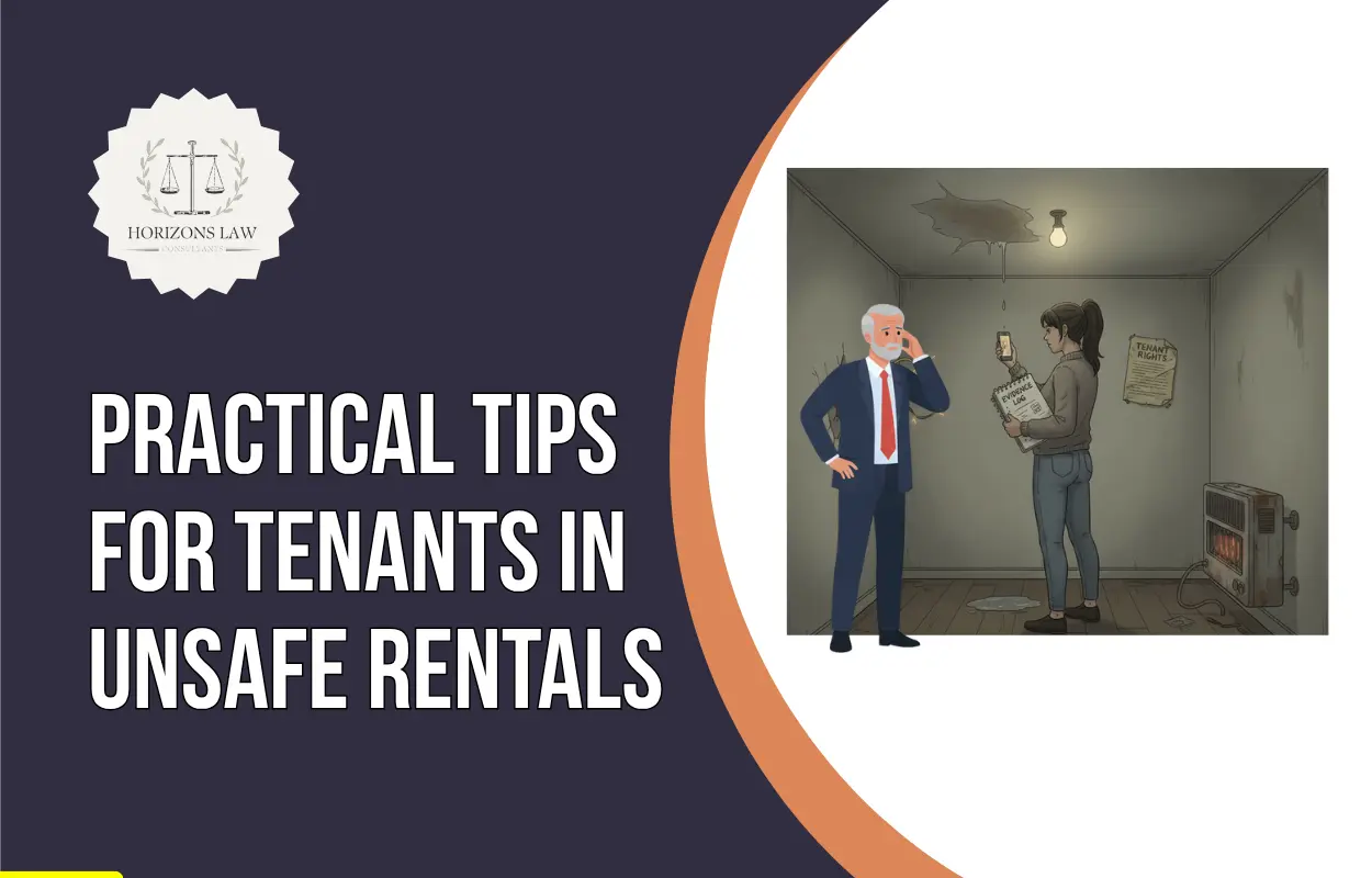 Practical tips for tenants in unsafe rentals