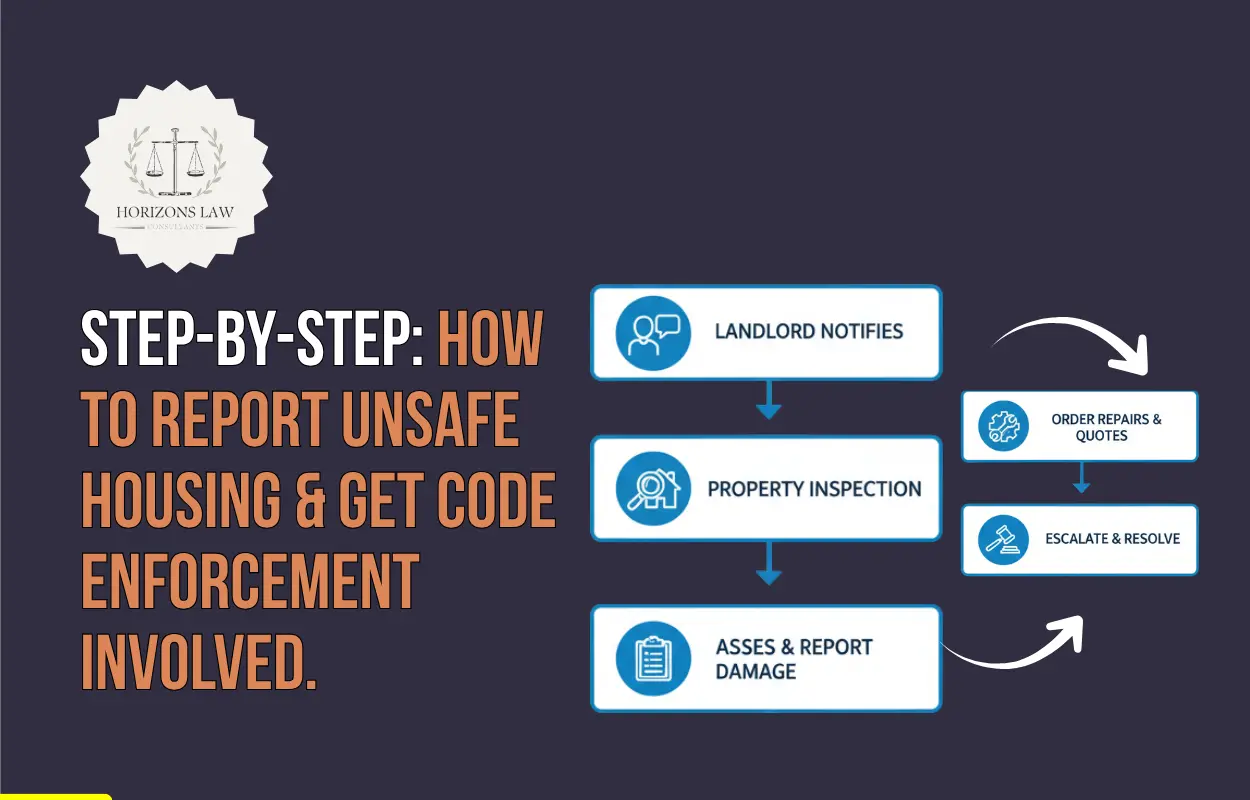 Step by step How to report unsafe housing get code enforcement involved 1