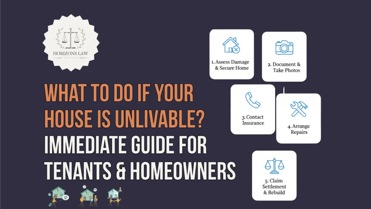 What to do if your house is unlivable Immediate guide for tenants & homeowners