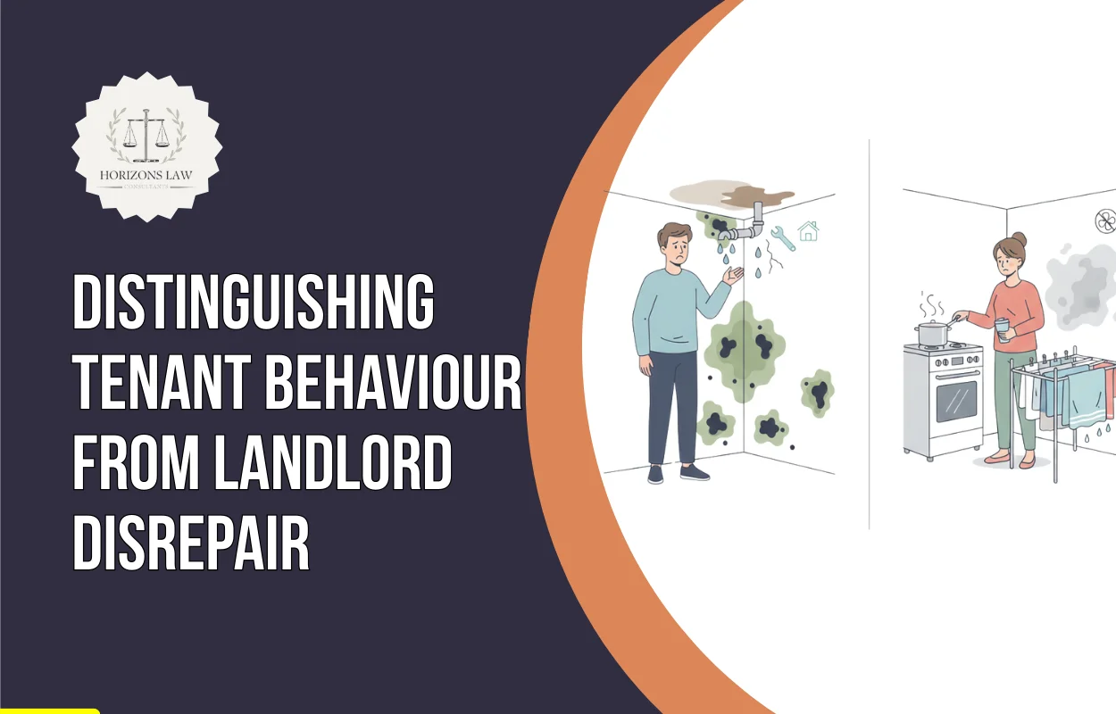 Distinguishing tenant behaviour from landlord disrepair
