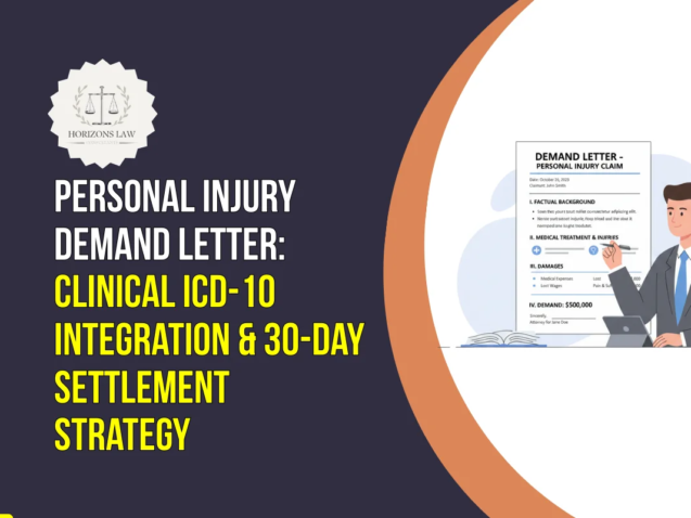 Personal Injury Demand Letter Clinical ICD-10 Integration & 30-Day Settlement Strategy